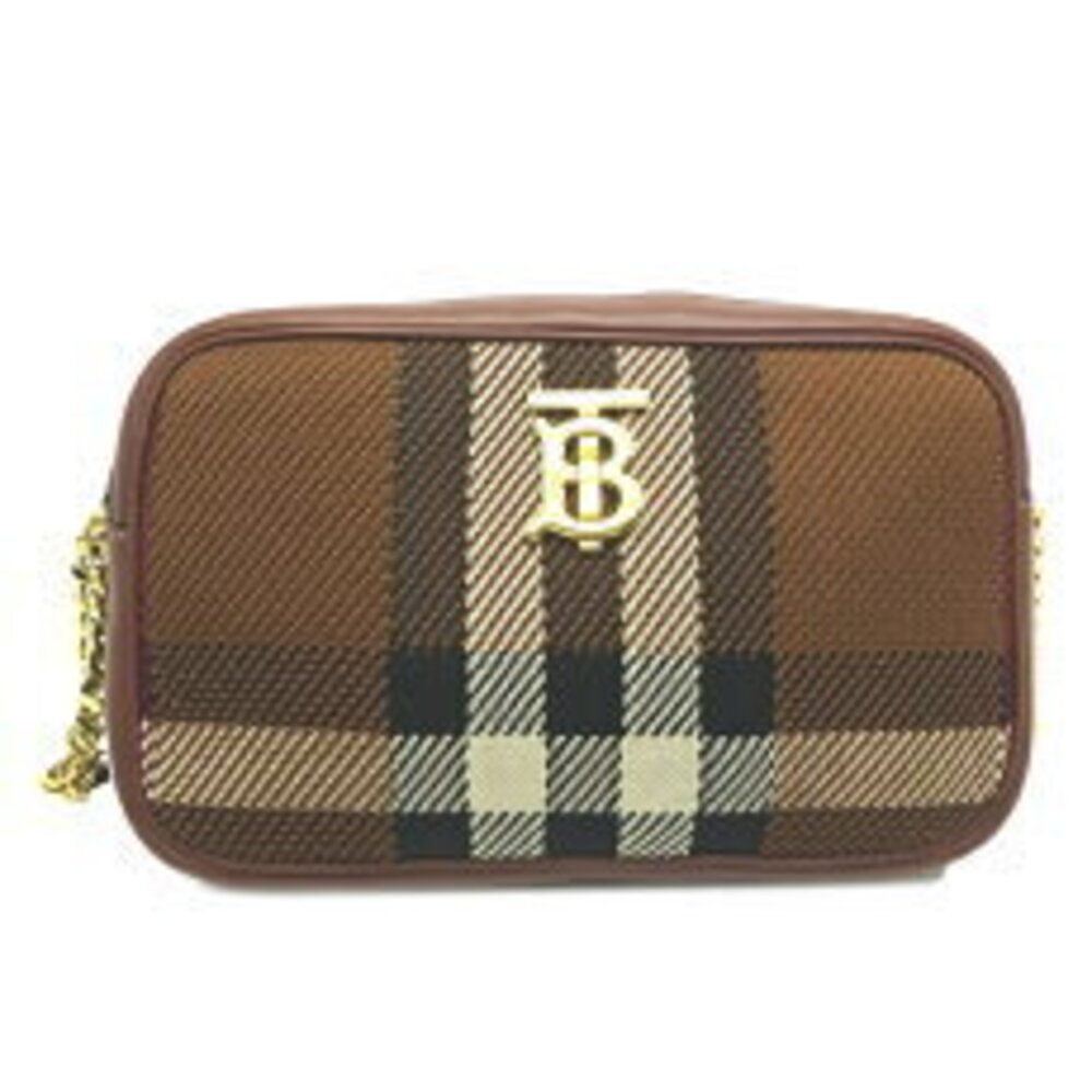 Burberry Roller Camera Bag Shoulder Bag Canvas Brown